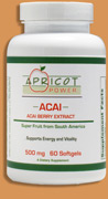 Acai Berry Extract- 500mgs 60 softgels