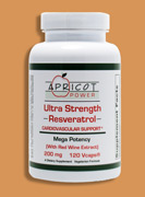 Ultra Strength Resveratrol-200mgs 120 Vcaps